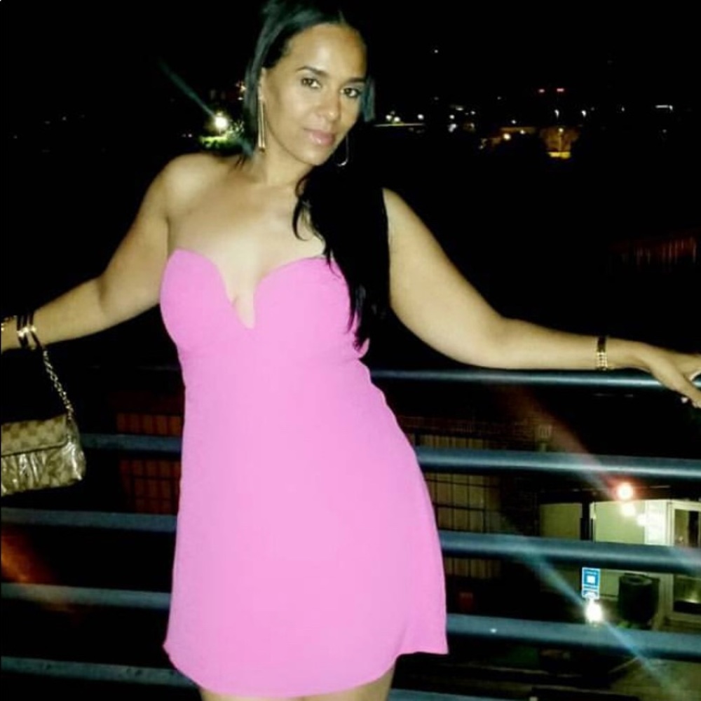 Pink DO + BE mini Pink dress/strapless
